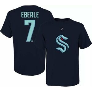 NHL‎ Men's Seattle Kraken Jordan Eberle #7 Navy T-Shirt Size Small NWT